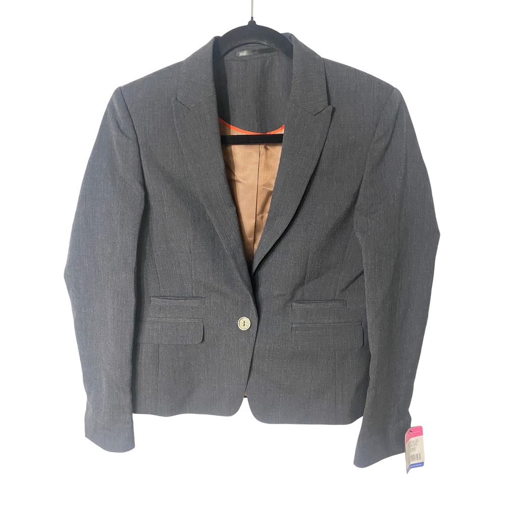 Brook Taverner Rosewood Blazer Charcoal Grey Wool Blend Suit Jacket Womens UK 8R
